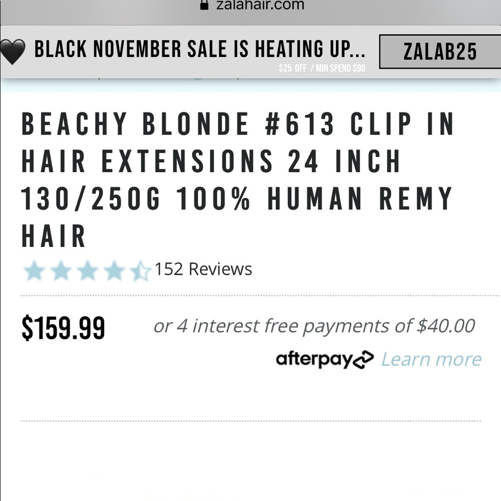 ZALA clip in hair extensions